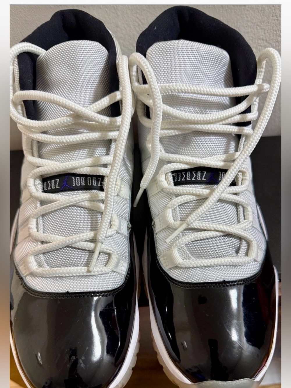 Jordan Men’s White and Black High-Top Sneakers